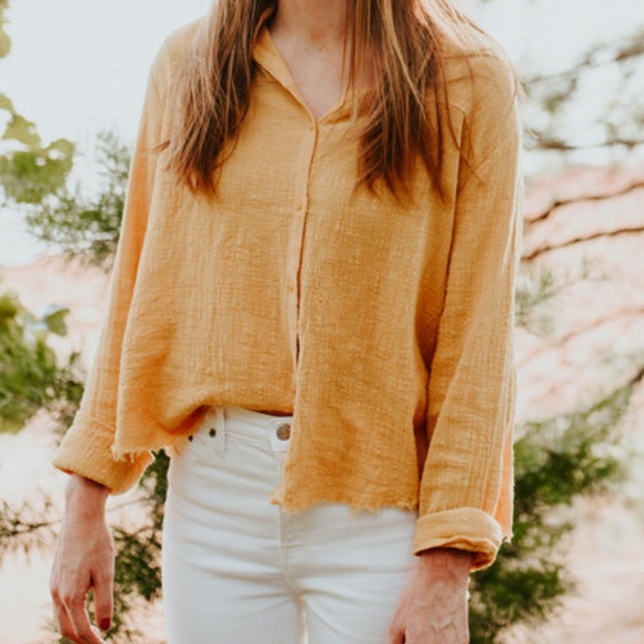 Sadie & Sage Tops - Yellow Blouse